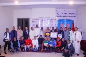 حفل ومقابلة إستعراضية بورزازات تكريماً لرئيس العصبة الجهوية درعة تافيلالت لكرة القدم