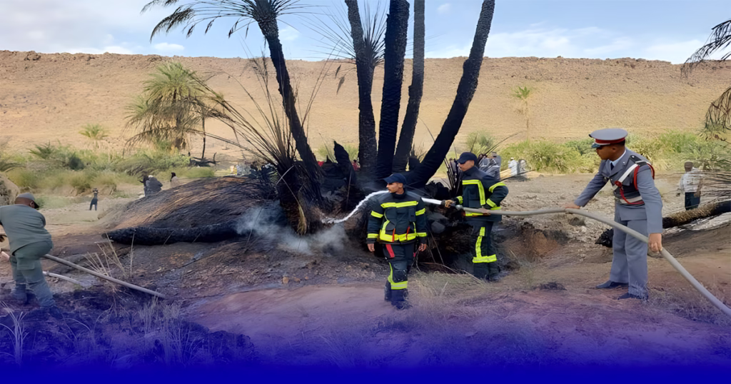 حريق بزاكورة